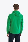 Stretch cotton zip-through hoodie 2 | GREEN/ KHAKI / LIME GREEN | Audimas