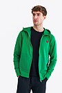 Stretch cotton zip-through hoodie 3 | GREEN/ KHAKI / LIME GREEN | Audimas