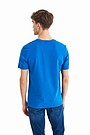 Regular V neck t-shirt 2 | BLUE | Audimas