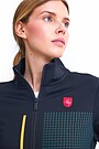 Zip-through stretch sweatshirt with cotton inside 3 | BLACK | Audimas