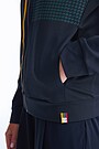 Zip-through stretch sweatshirt with cotton inside 4 | BLACK | Audimas