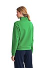 Zip-through stretch sweatshirt with cotton inside 2 | GREEN | Audimas