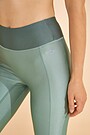 Shiny high waist tights 4 | GREEN/ KHAKI / LIME GREEN | Audimas