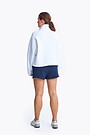 Cotton pique half zip sweatshirt 3 | WHITE | Audimas