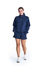 Cotton pique half zip sweatshirt 1 | BLUE | Audimas