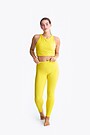 Rib textured high waist tights 2 | YELLOW | Audimas