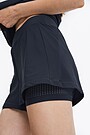 2 in 1 training shorts 2 | BLACK | Audimas