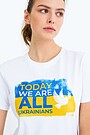 Stand with Ukraine – short sleeve T-shirt 2 | WHITE P09 | Audimas