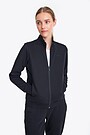 Stretch zip-through jacket 1 | BLACK | Audimas