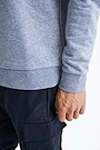 Organic cotton crewneck sweatshirt 3 | GREY/MELANGE | Audimas