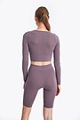 Seamless long sleeve top 4 | BROWN | Audimas