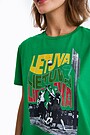 T-Shirt  „Women's national team in silver“ 2 | GREEN | Audimas
