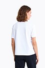 Short sleeves cotton T-shirt Women's national team in silver 3 | WHITE | Audimas