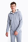 Organic cotton zip through hoodie 1 | GREY | Audimas