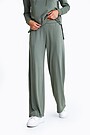 Wide leg trousers 2 | GREEN/ KHAKI / LIME GREEN | Audimas