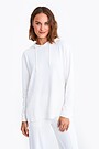 Hoodie with side slits 1 | WHITE | Audimas