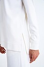 Hoodie with side slits 3 | WHITE | Audimas