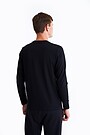 Organic cotton long sleeve t-shirt 2 | BLACK | Audimas