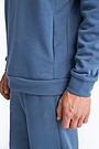 Organic cotton French terry sweatpants 4 | BLUE | Audimas