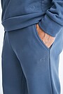 Oversized organic cotton sweatpants 5 | BLUE | Audimas
