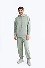 Organic cotton French terry sweatpants 1 | GREEN | Audimas