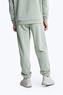 Organic cotton French terry sweatpants 3 | GREEN/ KHAKI / LIME GREEN | Audimas