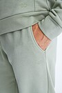 Organic cotton French terry sweatpants 4 | GREEN | Audimas