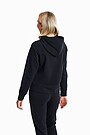Organic cotton full-zip hoodie 2 | BLACK | Audimas