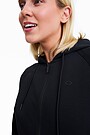 Organic cotton full-zip hoodie 3 | BLACK | Audimas