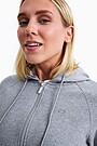 Organic cotton full-zip hoodie 3 | GREY/MELANGE | Audimas