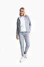 Organic cotton full-zip hoodie 4 | GREY/MELANGE | Audimas