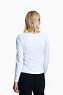 Organic cotton long sleeve top 2 | WHITE | Audimas