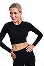 Seamless long sleeve top 1 | BLACK | Audimas