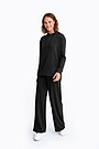 Wide leg trousers 1 | BLACK | Audimas