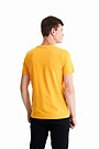 Stretch cotton t-shirt with print 3 | YELLOW/ORANGE | Audimas