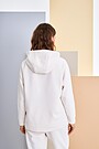 Oversized terry hoodie 3 | WHITE | Audimas