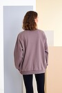 Organic cotton crewneck 4 | BROWN | Audimas