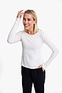 Modal long sleeve top 1 | WHITE | Audimas