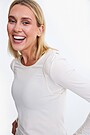 Modal long sleeve top 2 | WHITE | Audimas