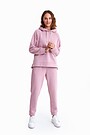 Organic cotton fleece sweatpants 1 | PINK | Audimas