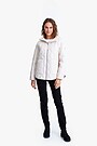 Short oversized quilted jacket 5 | WHITE | Audimas