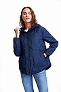 Short oversized quilted jacket 1 | BLUE | Audimas