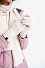 Knitted merino wool gloves 1 | Cream | Audimas