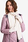Knitted merino wool scarf 1 | WHITE | Audimas