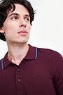 Organic cotton polo t-shirt 2 | BORDO | Audimas