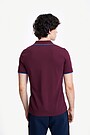 Organic cotton polo t-shirt 3 | BURGUND | Audimas