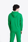 Organic cotton French terry hoodie 2 | GREEN | Audimas