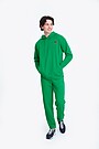 Organic cotton French terry hoodie 5 | GREEN | Audimas