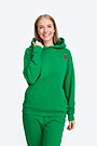 Organic cotton French terry hoodie 1 | GREEN | Audimas