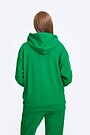 Organic cotton French terry hoodie 2 | GREEN | Audimas
